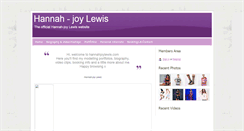 Desktop Screenshot of hannahjoylewis.com